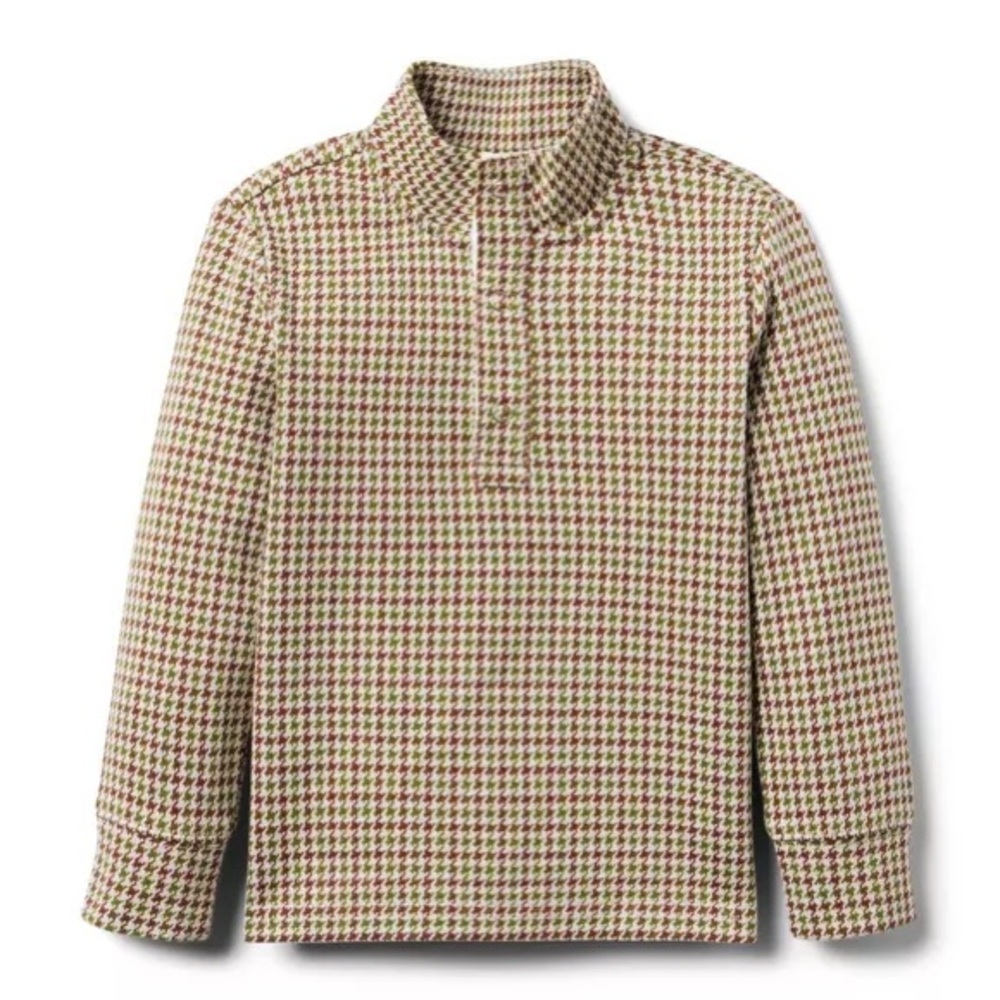 Janie & Jack | The Houndstooth Jacquard Pullover (12-18 mos)